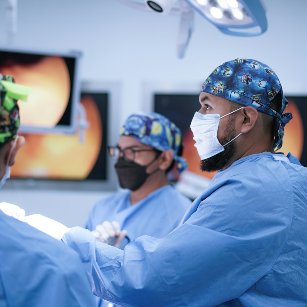 Surgeons in operating room