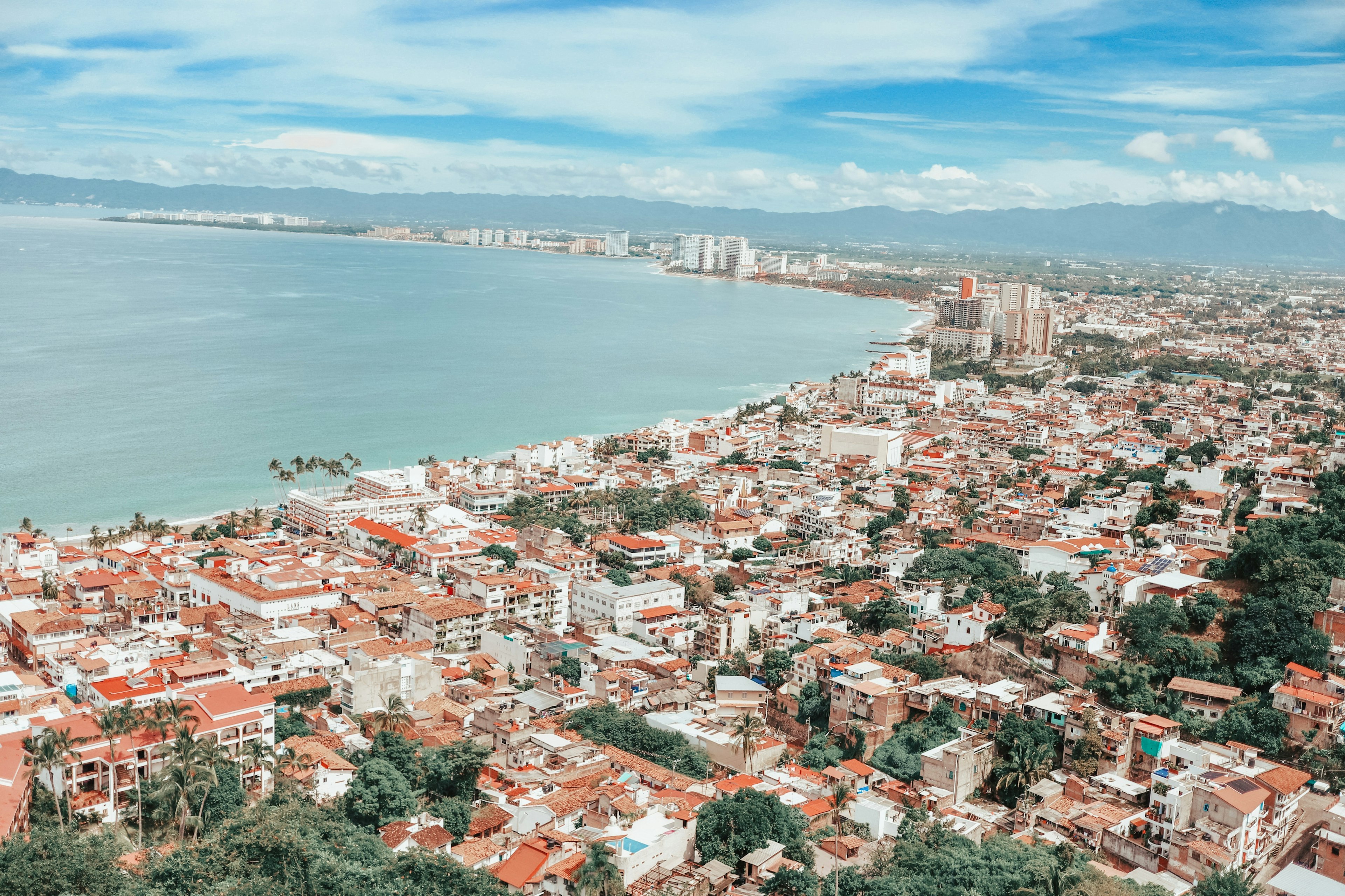 Puerto Vallarta Mexico aerial shot